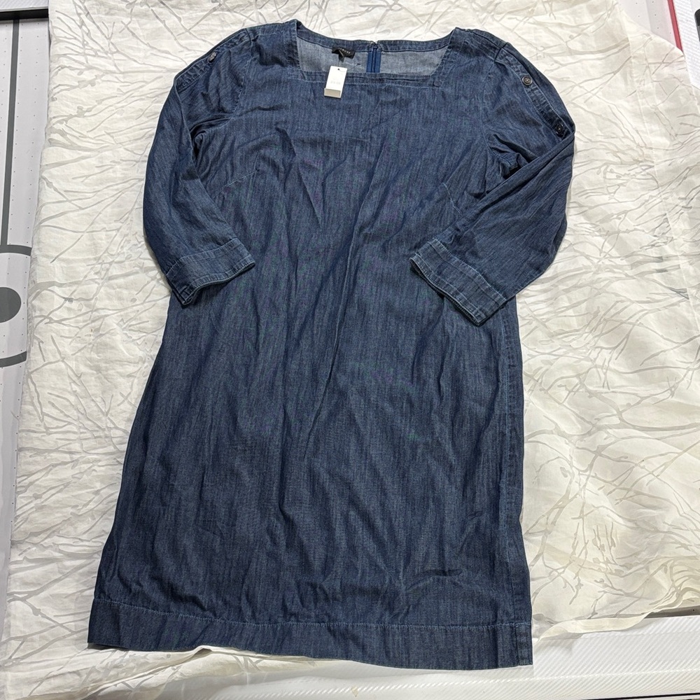 Talbots Indigo Denim Midi Dress NWT